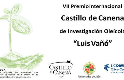 Cartel del VII Premio Internacional Castillo de Canena de Investigación Oleícola 'Luis Vañó'.