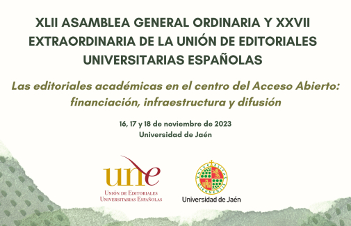 Cartel de la XLII Asamblea General de la Unión de Editoriales Universitarias Españolas.