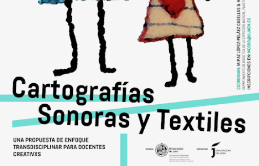 Cartel de las Jornadas ‘Cartografías Sonoras y Textiles'.