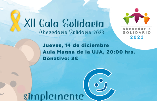 Cartel de la XII Gala Final de 'Abecedario Solidario' 2023.