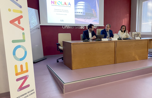 Presentación de NEOLAiA realizada en diciembre en la UJA.