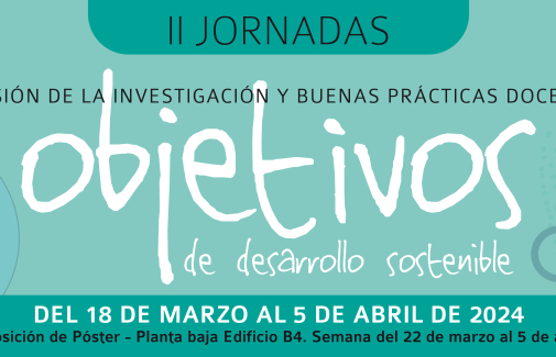 Banner de las II Jornadas de Difusión de la Investigación y Buenas Prácticas Docentes en OdDS.