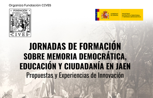Cartel de las Jornadas de Formación sobre ‘Memoria Democrática, Educación y Ciudadanía en Jaén. Propuestas y experiencias de innovación’