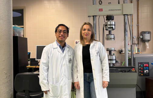 Los investigadores Dolores Eliche y Floyd Rey.