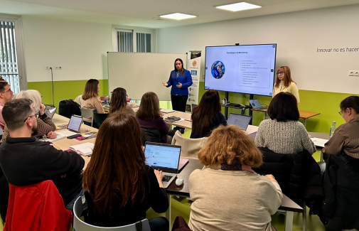 Un momento de la celebración de las jornadas de formación ‘Introducción al aprendizaje colaborativo internacional'.