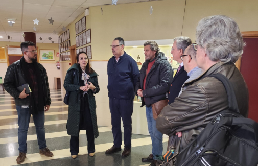 Acto inaugural de la muestra en el Colegio Veracruz de Jaén