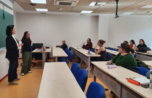 Presentación del taller de poesía.