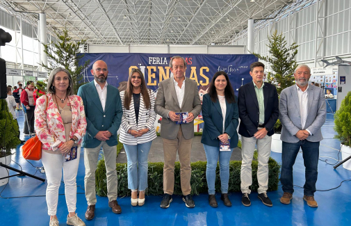 Representantes institucionales, en la inauguración de la Feria de la Ciencia y las Humanidades de Andújar 2026.