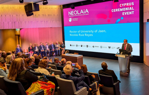 Intervención del Rector en la reunión anual celebrada por NEOLAiA en la Universidad de Nicosia (Chipre).